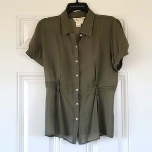 Silk sheer blouse by m.s.s.p. max studio specialty products size medium